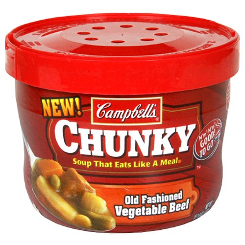 Campbell Chunky Bowl of Vegetable Beef, 15.25-Ounce Microwavable Containers (Pack of 8) by Campbell