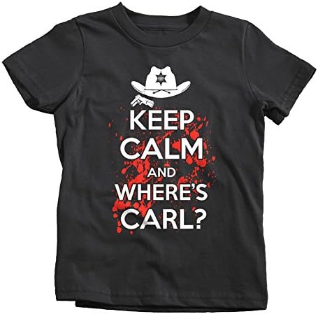 KEEP CALM AND WHERE'S CARL Kids T-SHIRT Onesie The Walking Zombie Dead