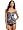 Kenneth Cole Reaction Women's Leaf It To Me Tubini Top, Multi, Small