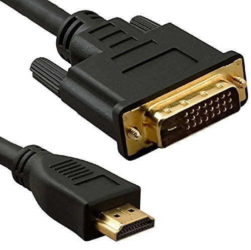 3m HDMI to DVI Cable - Premium Quality 1080p (Full HD) v1.3 Video DVI-D (Dual Link) 24+1 Pins 24k Gold Plated