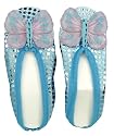 Girls Light Blue Fairy Shoe Covers