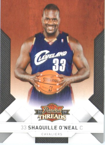 2009 /10 Panini Threads Basketball Card # 34 Shaquille O'Neal Cleveland Cavaliers Mint Condition - Shipped In Protective ScrewDown Display Case!