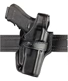 Safariland 070 Duty Holster, SSIII Mid-Ride, Level III Retention - Hi Gloss Black, Left Hand 070-105-92