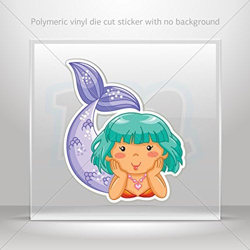 Decals Sticker Little Princess Mermaid Hobbies Motorbike Vehicle Tablet Laptop DurableÊ 0500 X27X4