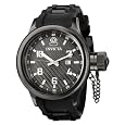 Invicta Men`s 0555 Russian Diver Collection Black Rubber Watch
