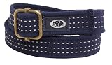 Kangaroo Poo Mens Woven Belt Navy/Stone