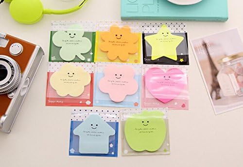 yamoge Lovely Cartoon Design Office Supply Bookmark Marker Memo Sticky Notes Sticker (8PCS)