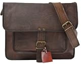 Messenger Bag Gusti Genuine Leather Case Shoulder Bag Satchel Cross Body College University Campus School Bag Unisex U19