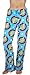 Women's Wonder Woman Blue Cotton Plush Pajama Lounge Pants