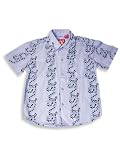 Wes and Willy - Boys Short Sleeved Top, Lt. Blue, Black