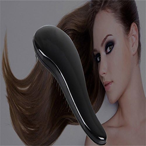 HHE Magic Detangling Handle Tangle Shower Hair Brush Comb Salon Styling Tamer Tool (Black)