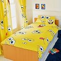 Spongebob Squarepants Rotary Single Duvet Cover Set / Quilt Cover Set With Free Spongebob Fleece Blanket
