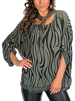 Bleu Marine Blusa Siriel (Caqui)