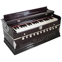 Big Sale MAHARAJA Harmonium 11 Stopper - 3½ Octave - With Coupler, Come with Book & Bag - Tuned to A440 - Mahogany Color (PDI-DD)