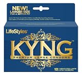 Lifestyles Kyng Premium Large Condoms, 12 count Lifestyles Kyng Premium Large Condoms, 12 count