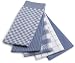 Ritz 5-Piece Egyptian Flat Kitchen Towel Set, Smoke