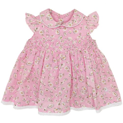 The Children's Place Newborn Smocked Daisy Romper Sizes 0 - 12m