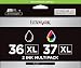 Lexmark 36XL/37XL High Yield Black/color Return Prog Print Cart