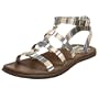 Simple Women's Teetoe Sandal,Brown Multi,6 M
