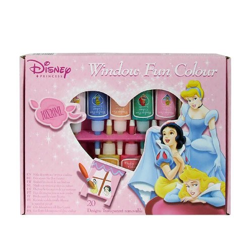 Childrens Toyshop  Spielwaren : Window Color Disney Princess Groesse: 10 x 20 ml Lieferumfang: 20teilig