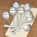 Stainless Steel Soup Spoons - Set of 8
