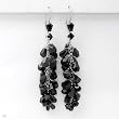 FPJ Attractive Earrings With 180.10ctw Precious Stones - Genuine Diamonds and Quartz Made in 14K White Gold. Total item weight 39.3g Length 96mm