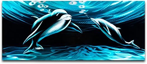 Metal Artscape Deep Shadows Single-Panel Handmade Metal Wall Art, 12 by 30-Inch