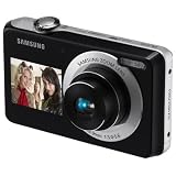 Samsung PL100 Digitalkamera (12.2 Megapixel, 3-fach optischer Zoom, Duales Display (6,85 cm Hauptdisplay/ 3,81 cm Frontdisplay ), Duale Bildstabilisierung) schwarzvon "Samsung"