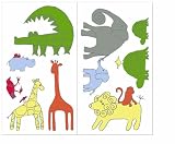 Southern Living Zootopia Stick Ups, Green/White