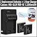 2 Pack of Replacement Batteries For Canon NB-6LH NB-6L 1200MAH Each + 1 Hour Charger For Canon Powershot SX500 IS IS SD770IS SD980 SD980 IS SD1200 SD1200 IS D10 D20 IXUS 85 IS XUS 95 IS IXUS 200 IS ELPH 500 HS SX260 HS, SX280 HS, SX280HS Camera +More