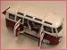 フォルクスワーゲンバス「サンバ」1:25ミニカー/VOLKSWAGEN VAN SAMBA