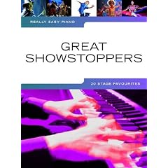 Really easy piano: GREAT SHOWSTOPPERS mit Bleistift -- 20 beliebte Musical-Melodien f�r Klavier sehr leicht gesetzt mit Text u.a. aus WICKED und LES MISERABLES - ideal f�r Anf�nger und Wiedereinsteiger (Noten/sheet music)