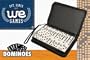 WE Games Double 9 Dominoes in Black Travel Case