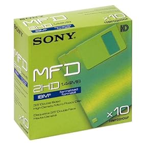 Sony Diskettes 3.5in Formatted DS/HD 1.44Mb Ref 10MFD2HDCF [Pack 10]