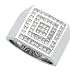 14K White Gold 1 1/2 ct. Princess Cut Diamond Men's Ring