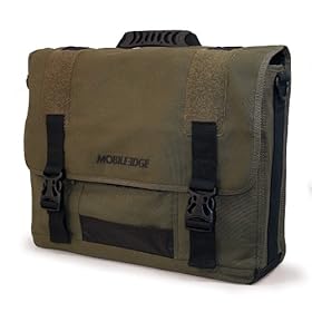 Mobile Edge Eco-Friendly Canvas Messenger Bag (Green)