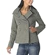 Mossimo Red Cotton Herringbone Peacoat - M