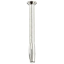 Zinc Plated Steel Split-Fast Anchor Flat Head 1/4" Diameter x 3" Length (Pack of 100)