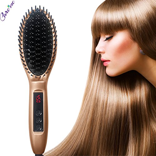 3-in-1 Hot Hair Straightening Brush-Magic Detangling Liberia Ubuy
