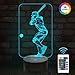 FULLOSUN Baseball 3D Night Light, Baseball Sport Gifts Bedside Lamp for Xmas Holiday Birthday Gifts for Kids Baseball Fan with Remote Control 16 Colors Changing + 4 Changing Mode + Dim Function