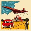 Man, Car, Plane