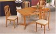 5 Piece Oak Dining Set By Coaster Furniture