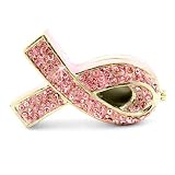 Objet D'Art Release #178 "The Cure" Breast Cancer Awareness Month Handmade Jeweled Enamel Metal Trinket BoxIMAGE