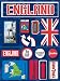 Reminisce Jet Setters Self-Adhesive Epoxy Embellishments-England
