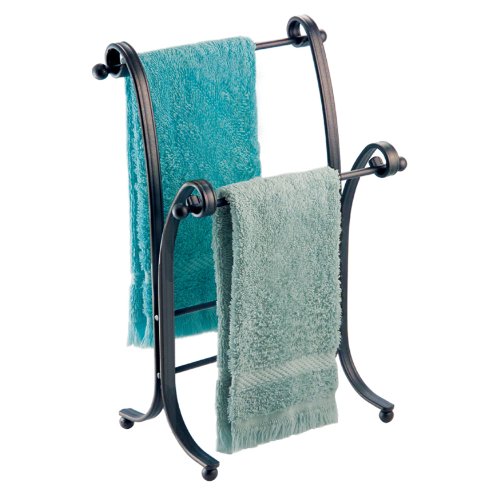 InterDesign York Lyra Towel Stand, Bronze
