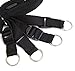 Ellis Black Bed Restraint System With Eye Mask Adjustable Mattress Bondage Restraints With Cuffs For Ankles and Wrists Fits Almost Any Size Mattress (Red)