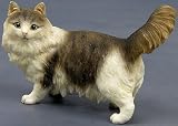 CAT NORWEGIAN FOREST Standing Figurine NIB Resin 6545