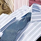 Tonal Stripe European Style French Cuff Dress Shirt