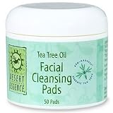 Natural Facial Cleansing Pads with Tea Tree Oil - 50 - Pad