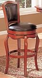 Castle Cherry Leather Swivel Bar Stool